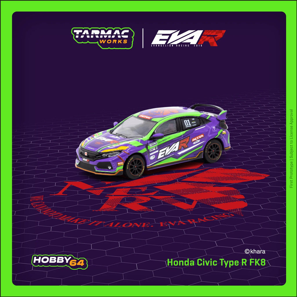 Tarmac Works 1:64 Honda Civic Type R FK8 EVA Racing