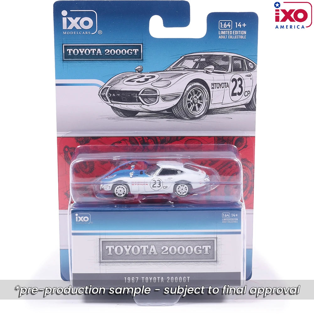 (Coming Soon) IXO America 1:64 1967 Toyota 2000GT - White MF10-10001