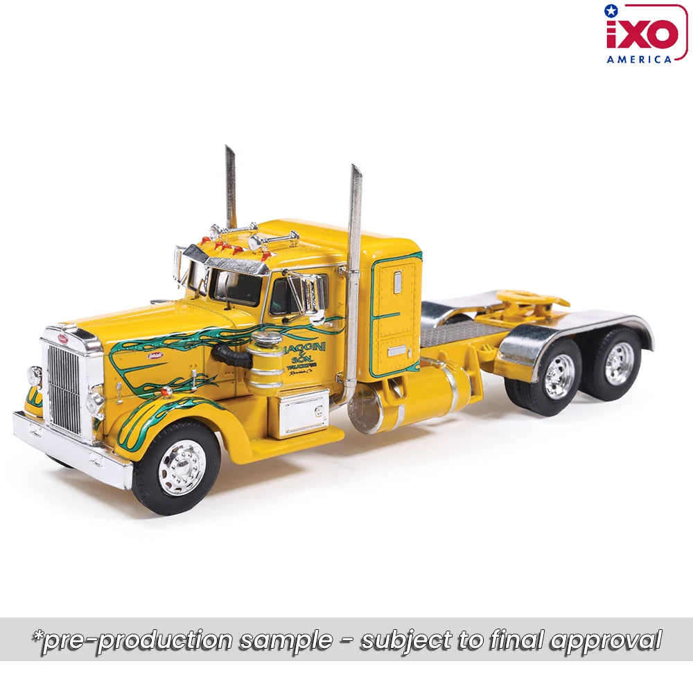 (Coming Soon) IXO America 1:64 1962 Peterbilt 350 - Yellow with Green Flames
