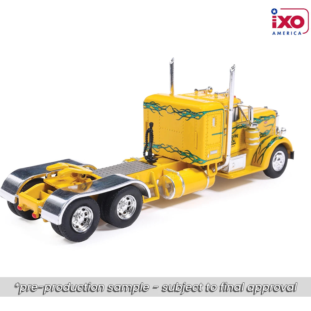 (Coming Soon) IXO America 1:64 1962 Peterbilt 350 - Yellow with Green Flames