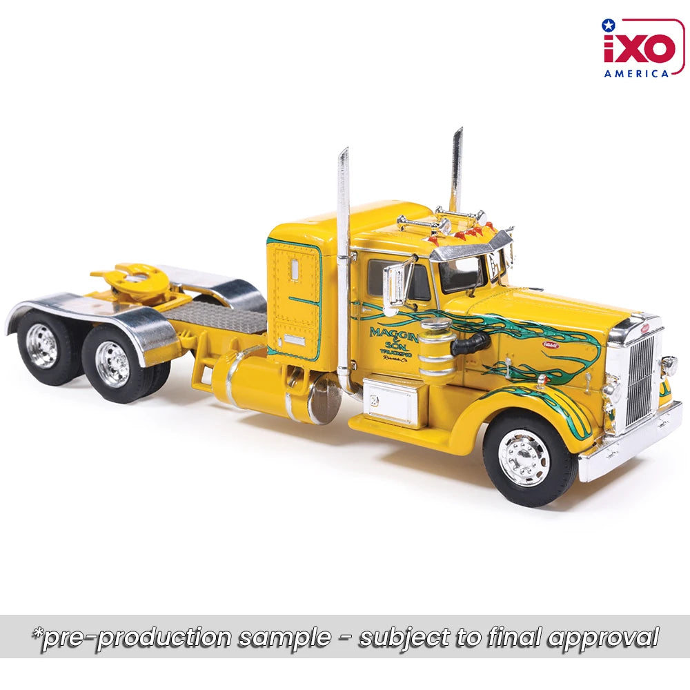 (Coming Soon) IXO America 1:64 1962 Peterbilt 350 - Yellow with Green Flames