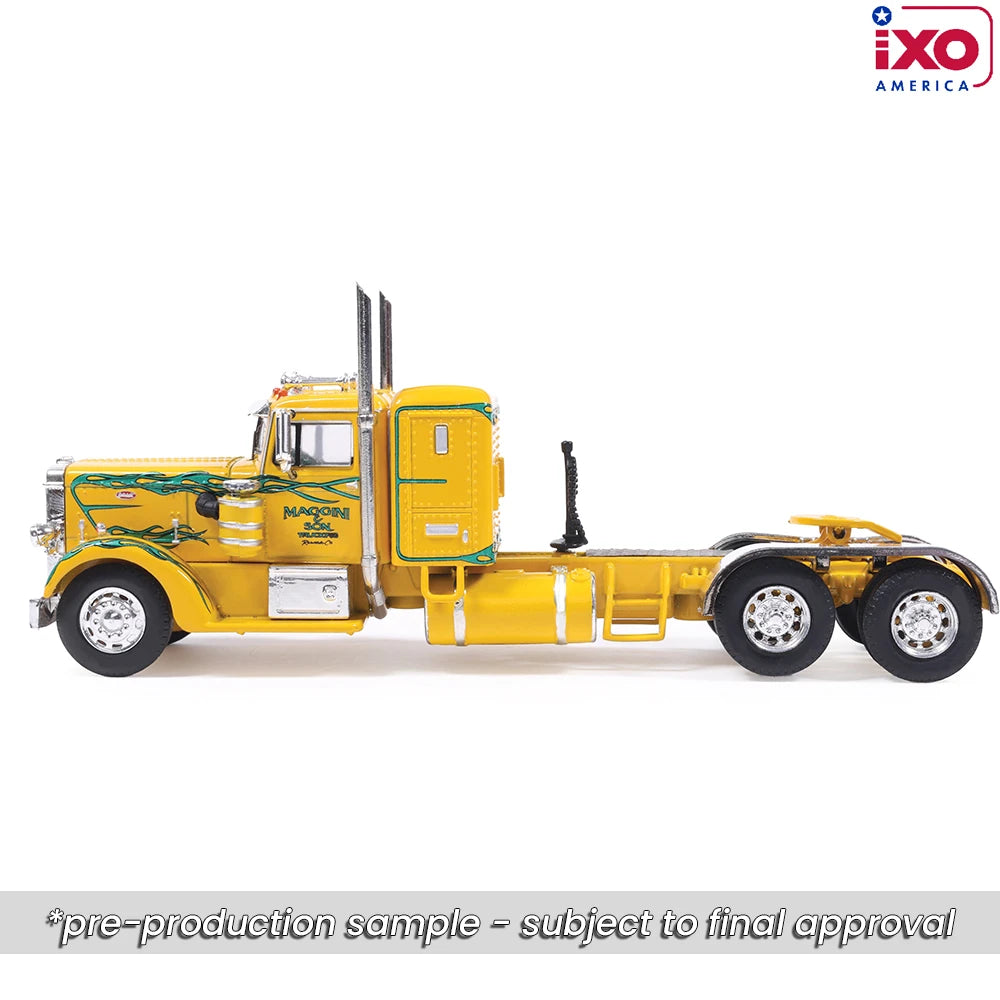 (Coming Soon) IXO America 1:64 1962 Peterbilt 350 - Yellow with Green Flames