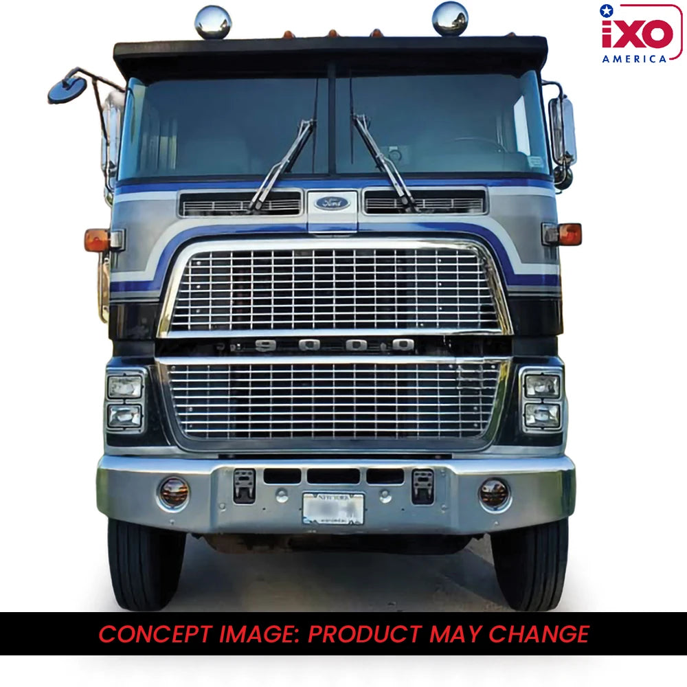 (Coming Soon) IXO America 1:64 Ford COE 9000 - Blue and Silver