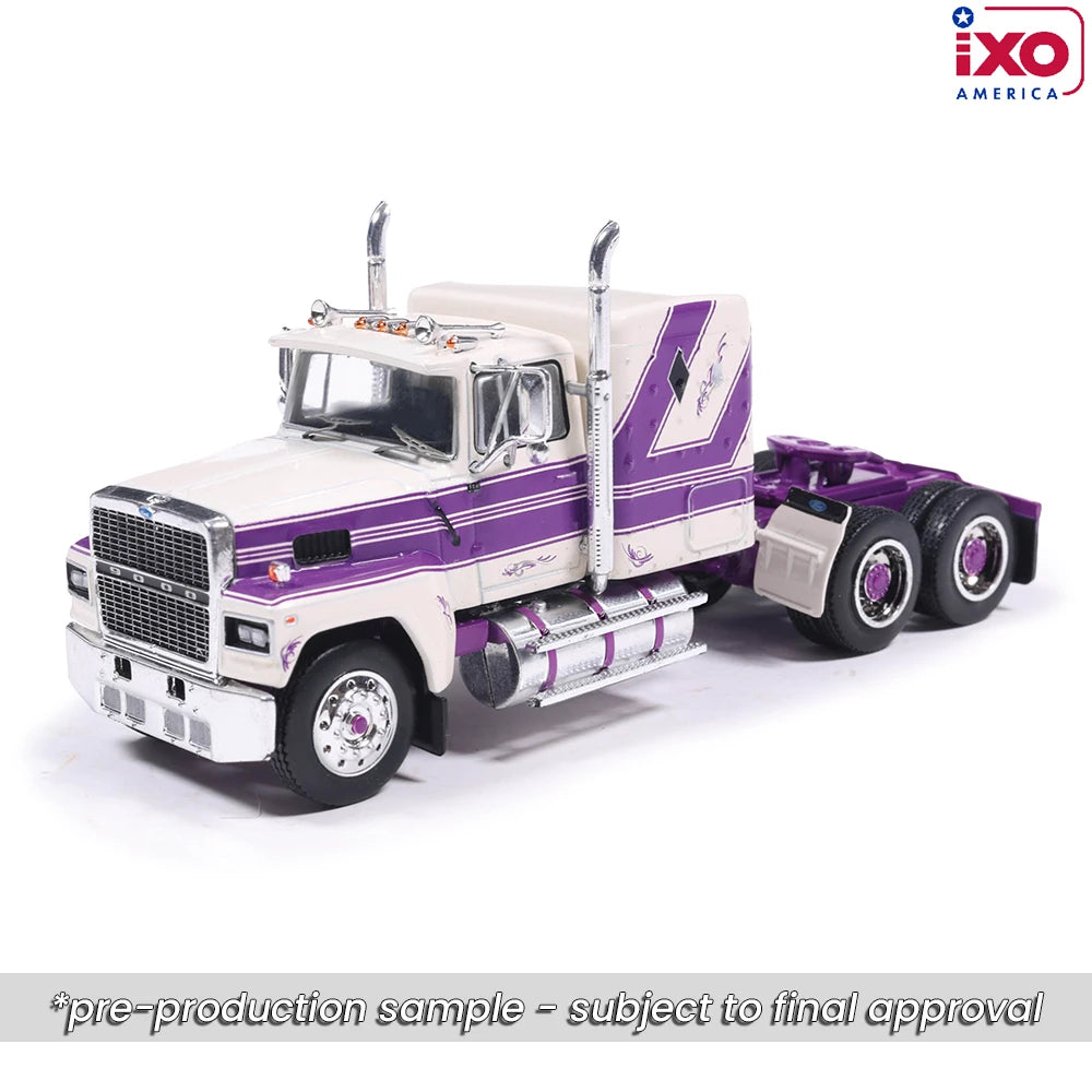 (Coming Soon) IXO America 1:64 1978 Ford LTL-9000 - Purple and Cream