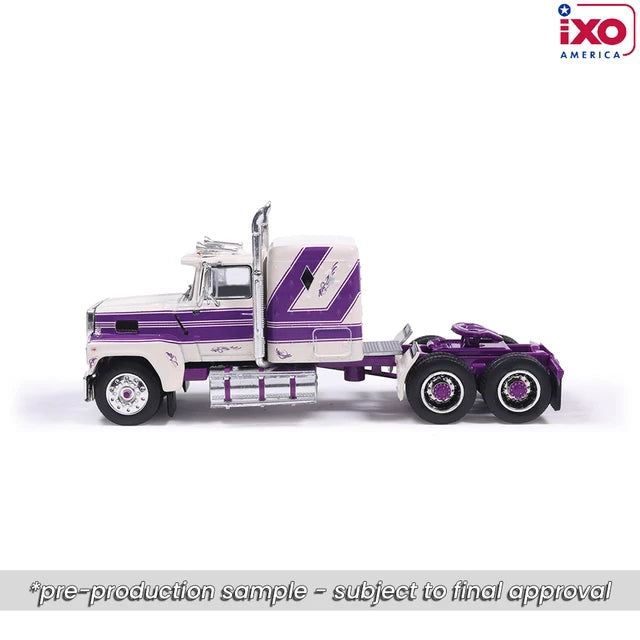 (Coming Soon) IXO America 1:64 1978 Ford LTL-9000 - Purple and Cream