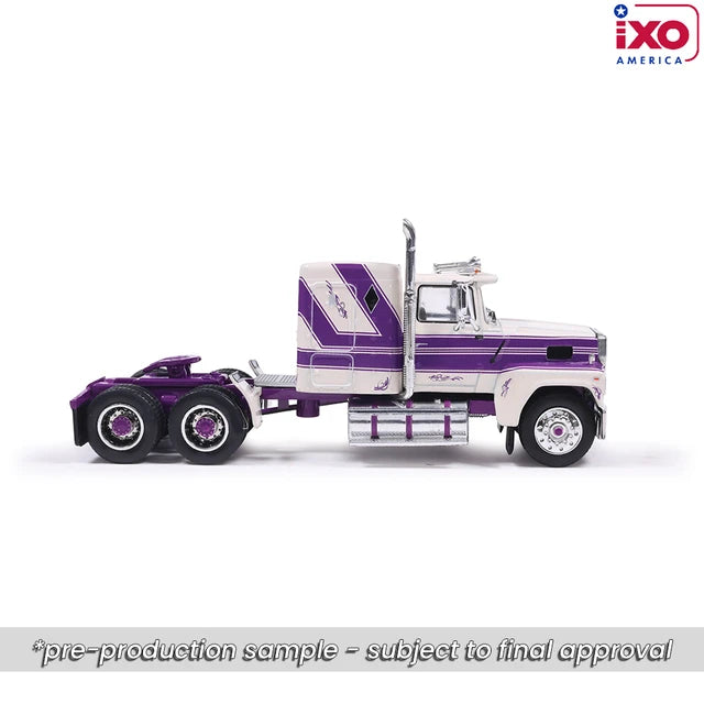 (Coming Soon) IXO America 1:64 1978 Ford LTL-9000 - Purple and Cream