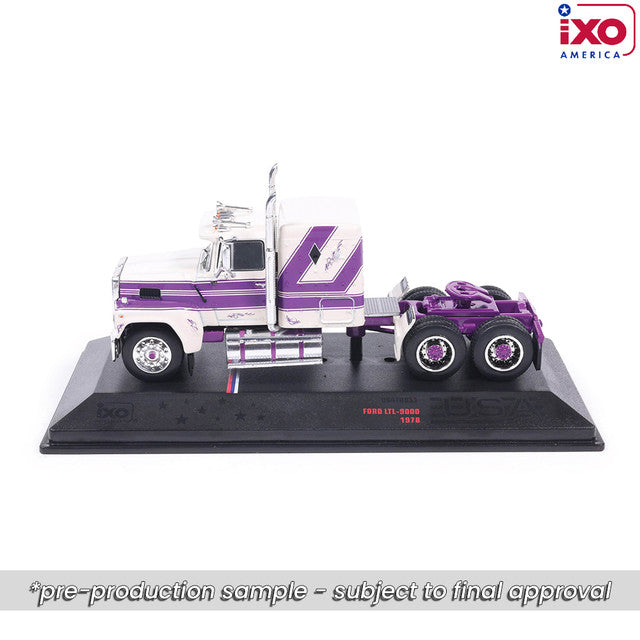 (Coming Soon) IXO America 1:64 1978 Ford LTL-9000 - Purple and Cream