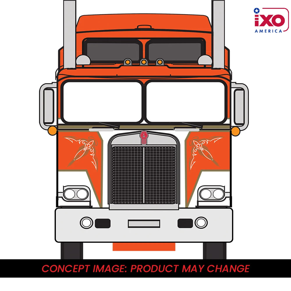(Coming Soon) IXO America 1:64 1976 Kenworth K100 Aerodyne - Orange