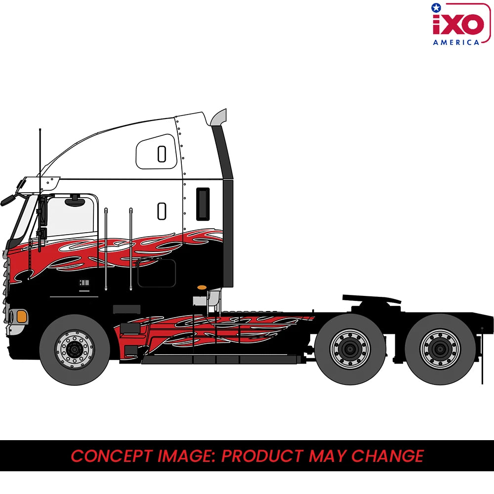 (Coming Soon) IXO America 1:64 2002 Freightliner Argosy - Red and Black