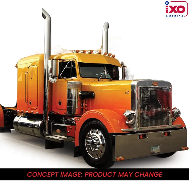 (Coming Soon) IXO America 1:64 1981 Peterbilt 359 Kelsey's Trucking - Orange