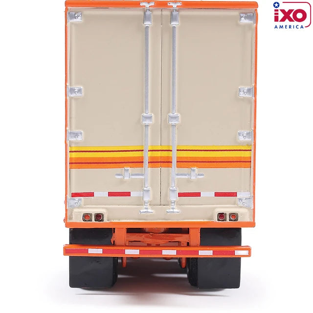 (Coming Soon) IXO America 1:64 Scale 1973 Peterbilt 359 - Orange and Cream with Modern Trailer