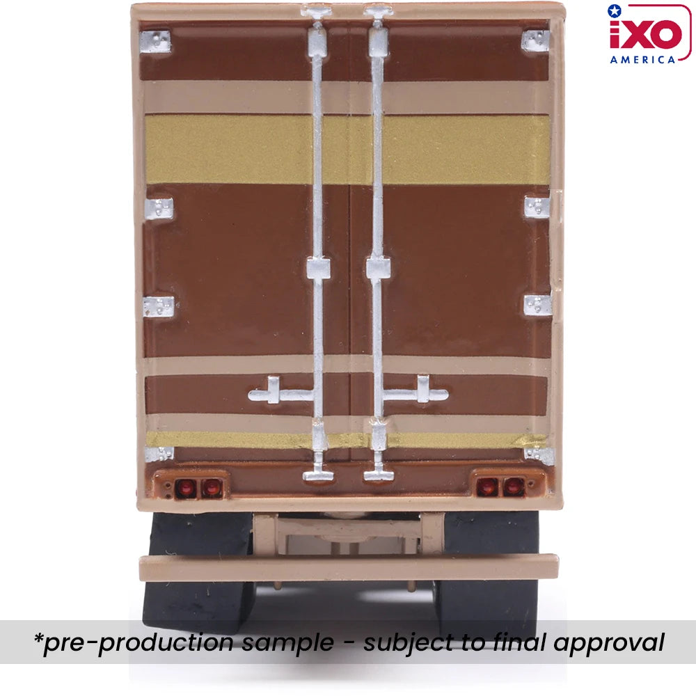 (Coming Soon) IXO America 1:64 1976 Kenworth K100 Aerodyne - Brown with Modern Trailer