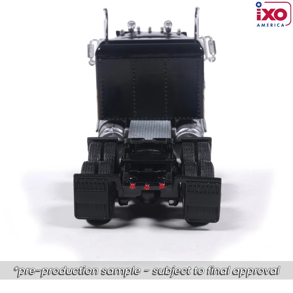 (Coming Soon) IXO America 1:64 1976 Kenworth W900 - Black with Trailer