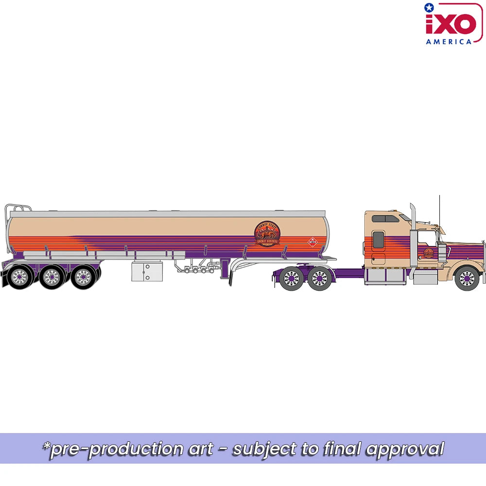 (Coming Soon) IXO America 1:64 1976 Kenworth W900 - Cowboy State + Tanker