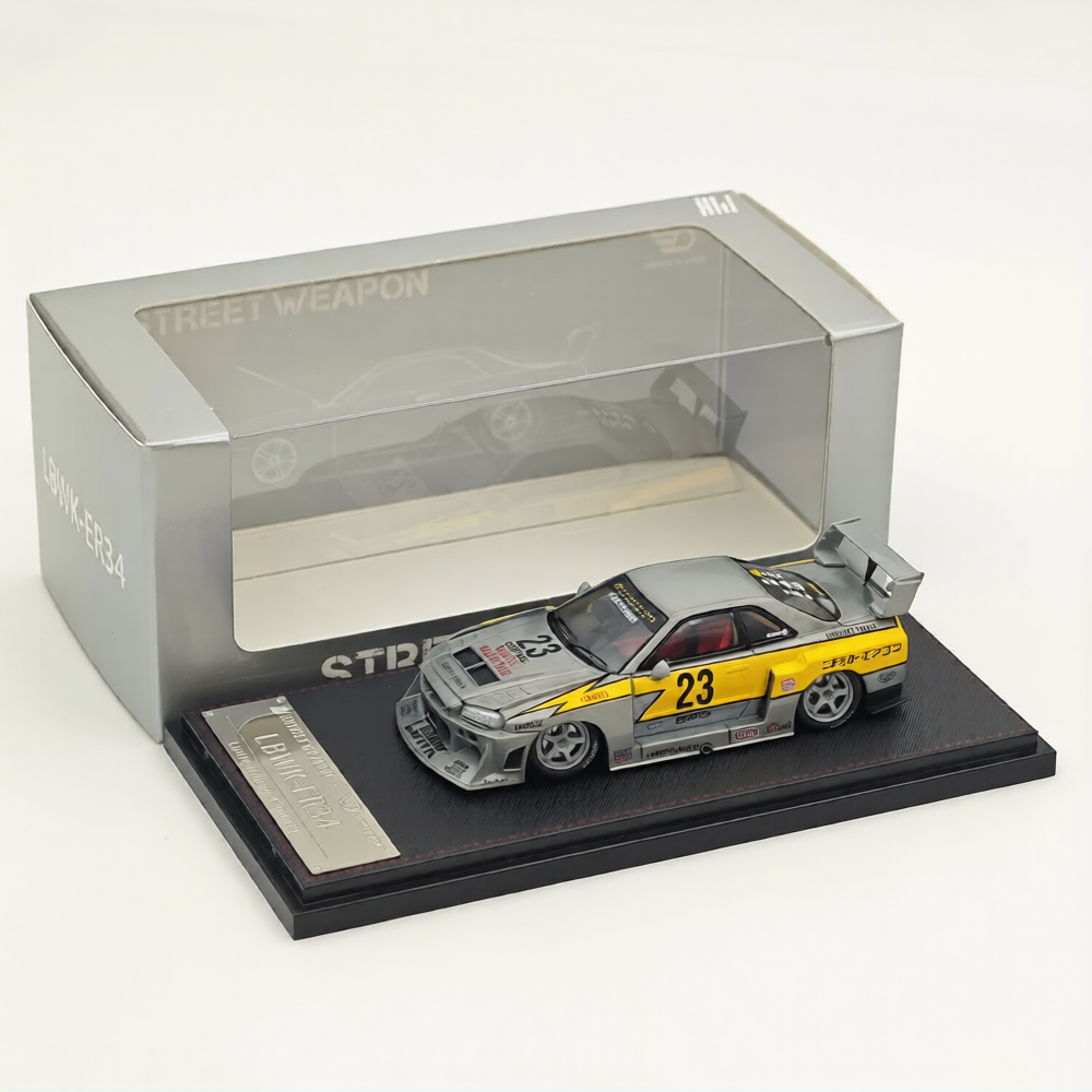 Street Weapon 1/64 GT-R LBWK ER34 #23 Flash Raw Special Version