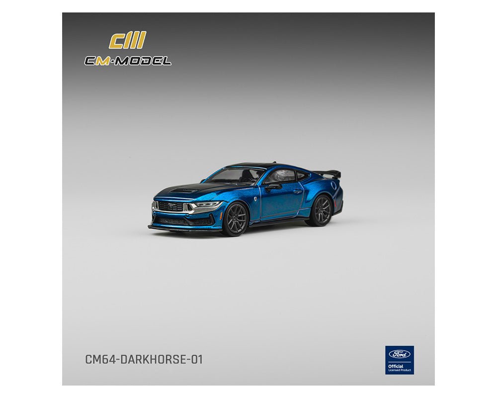 (Coming Soon) CM Model 1:64 Ford Mustang Darkhorse – Ember Blue – Limited Edition - Midnight City Diecast L.C.