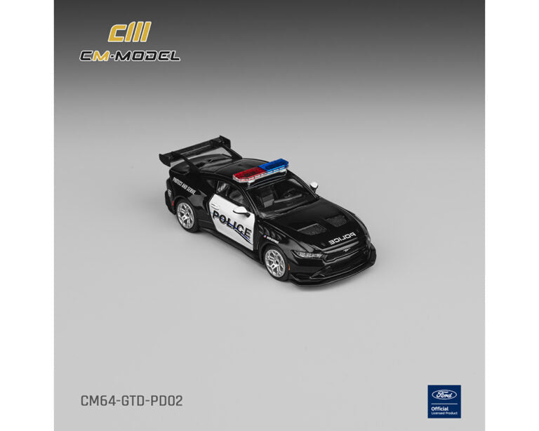 (Coming Soon) CM Model 1:64 Ford Mustang GTD Police – Limited Edition - Midnight City Diecast L.C.