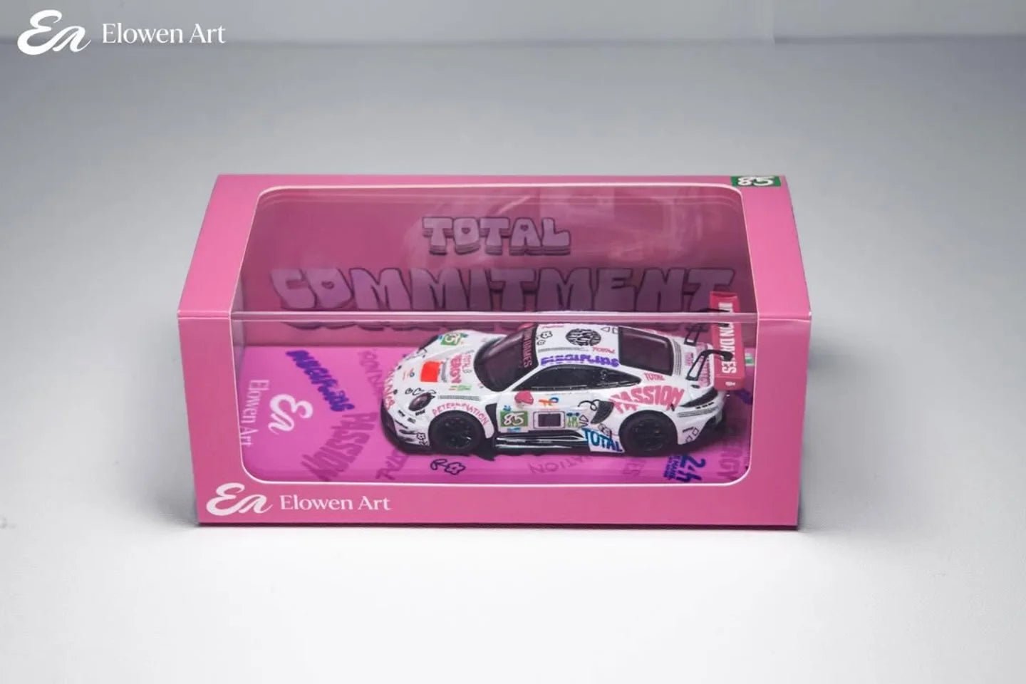 (Coming Soon) Elowen Art 1/64 Porchse 911 GT3 Iron Lady 85 Livery - Midnight City Diecast L.C.