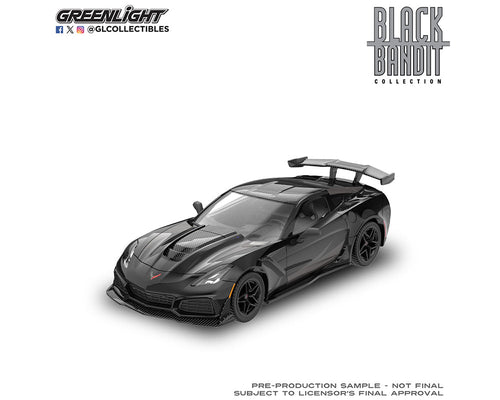 (Coming Soon) Greenlight 1:64 Black Bandit Series 31 2026 – 2019 Chevrolet Corvette ZR1 - Midnight City Diecast L.C.