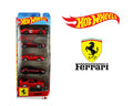 (Coming Soon) Hot Wheels 1:64 Basic 5 Pack Set 2026 Ferrari - Midnight City Diecast L.C.