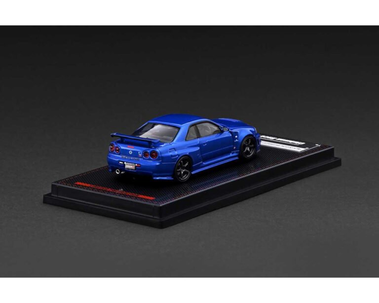 (Coming Soon) Ignition Model 1:64 Nissan Skyline GT - R (BNR34) NISMO – Customized Blue Metallic – Limited Edition - Midnight City Diecast L.C.