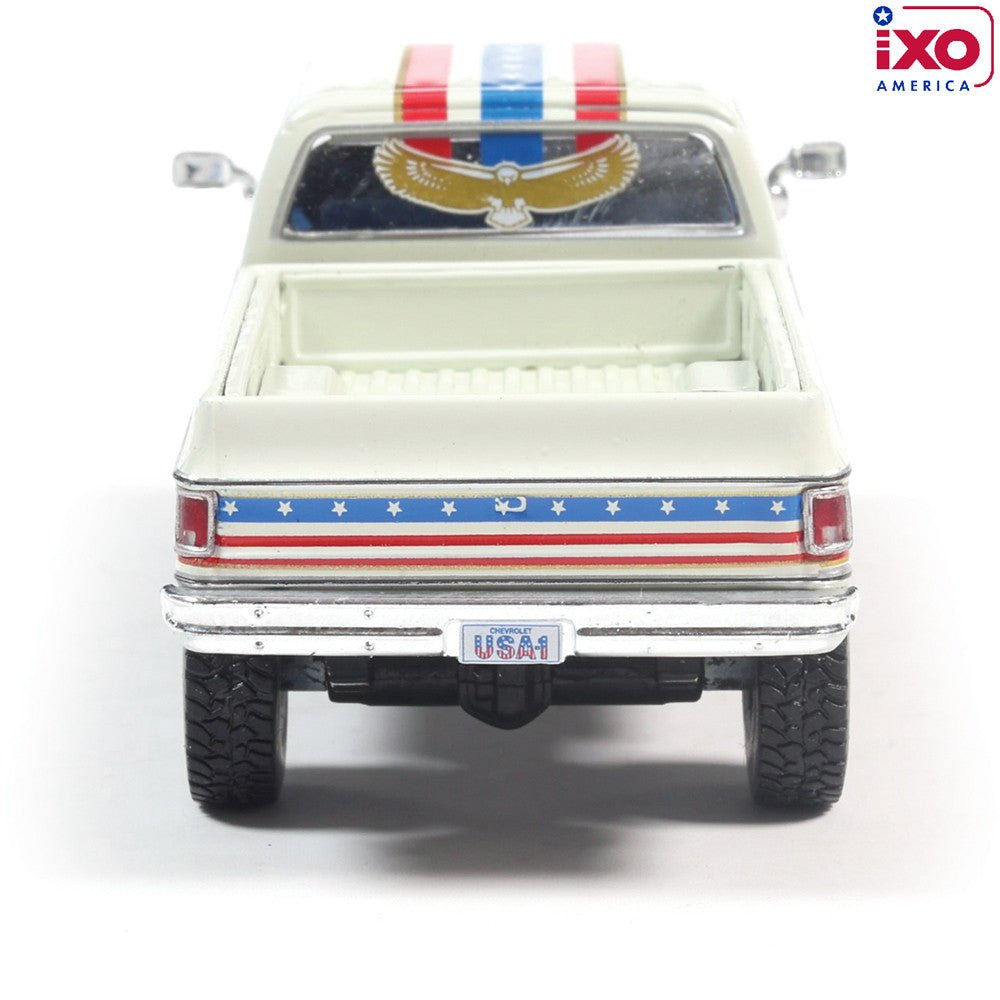 (Coming Soon) IXO 1:64 1976 Chevrolet Custom Deluxe K30 Fleetside - July 4th Exclusive - Midnight City Diecast L.C.