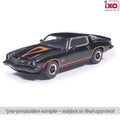 (Coming Soon) IXO 1:64 1977 Chevrolet Camaro Z28 - Black - Midnight City Diecast L.C.