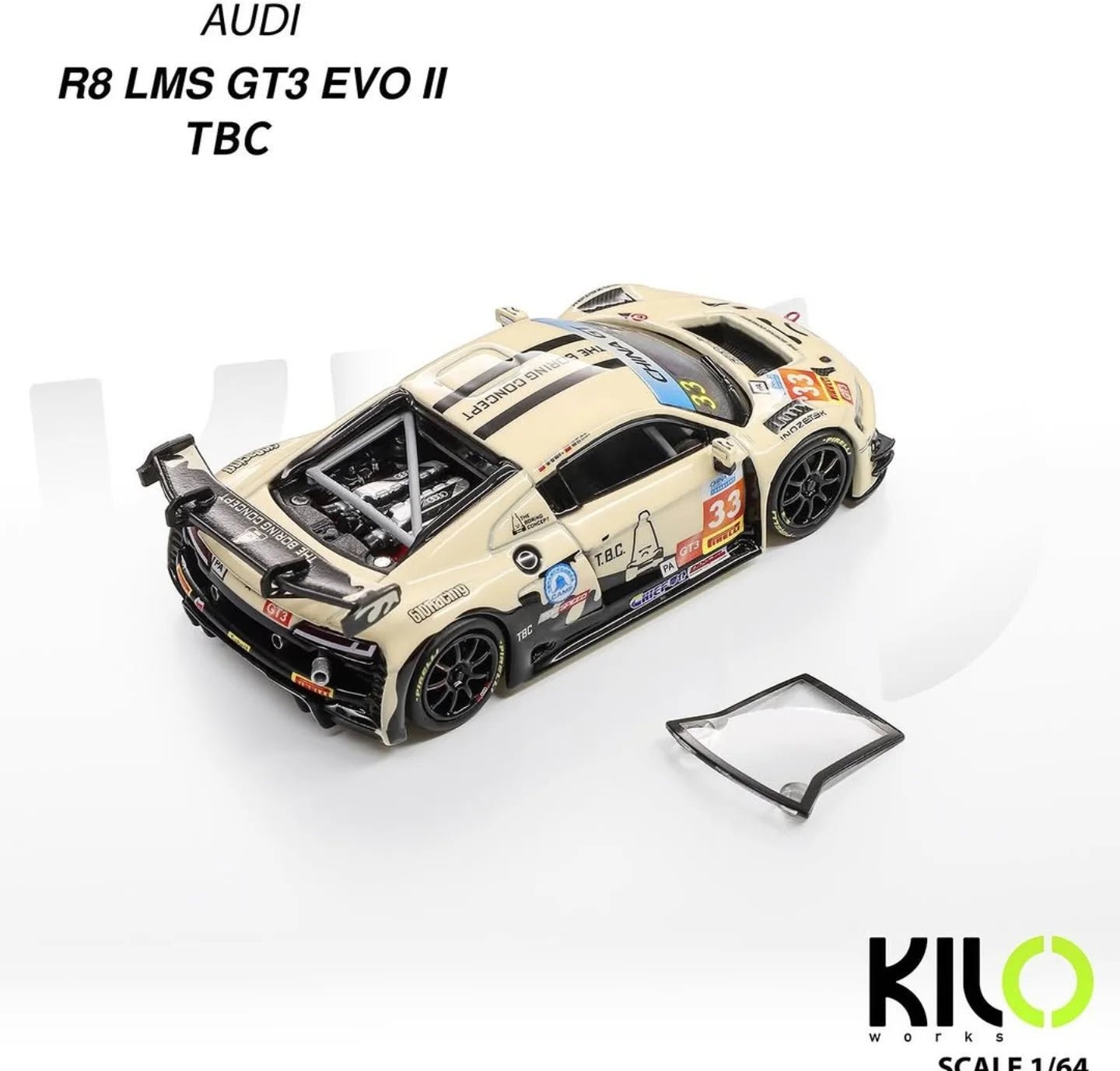 (Coming Soon) KILOWORK R8 IMS GT3 EVO II TBC - Midnight City Diecast L.C.