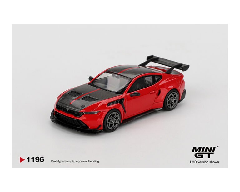 (Coming Soon) Mini 1196 GT 1:64 Ford Mustang GTD – Race Red - Midnight City Diecast L.C.