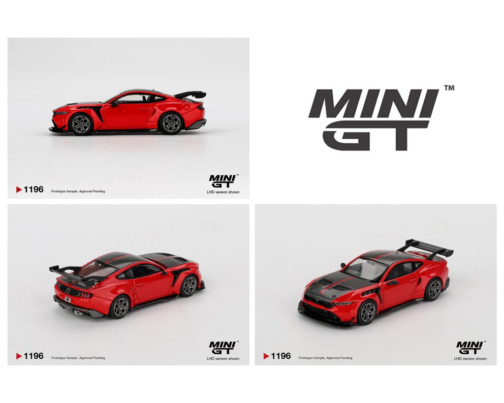 (Coming Soon) Mini 1196 GT 1:64 Ford Mustang GTD – Race Red - Midnight City Diecast L.C.