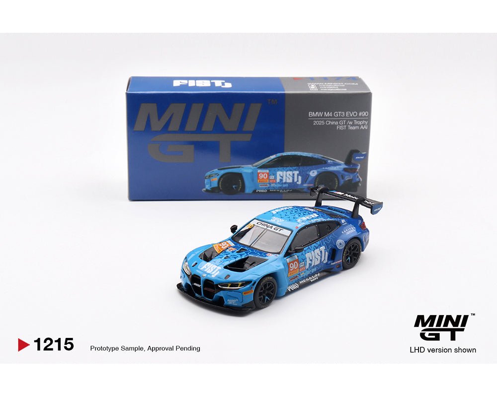 (Coming Soon) Mini GT 1215 1:64 BMW M4 GT3 EVO 90 FIST Team AAI 2025 China GT LHD/ China Exclusives - Midnight City Diecast L.C.