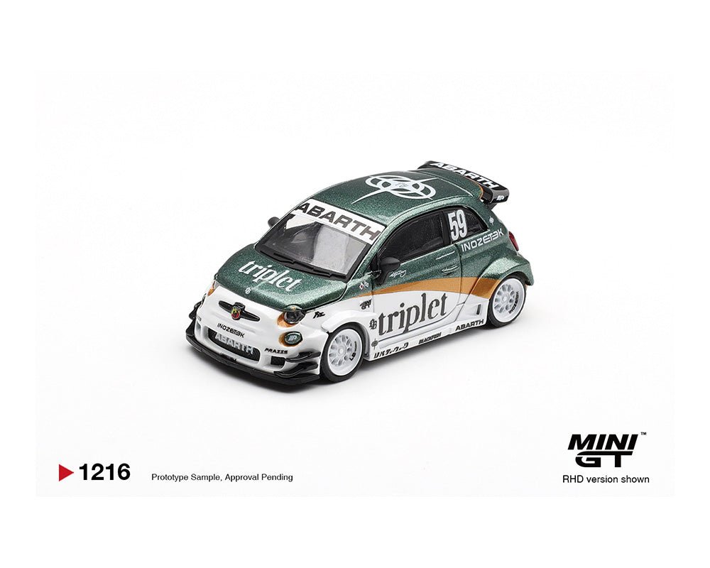 (Coming Soon) Mini GT 1216 1:64 Abarth 595 LB - WORKS TY Edition - Midnight City Diecast L.C.