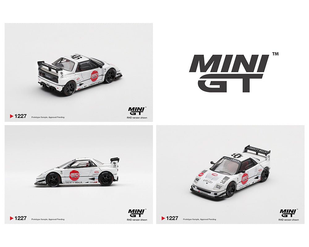 (Coming Soon) Mini GT 1:64 Mazda AZ - 1 Liberty Walk LB40 LB - Hinomaru – White - Midnight City Diecast L.C.