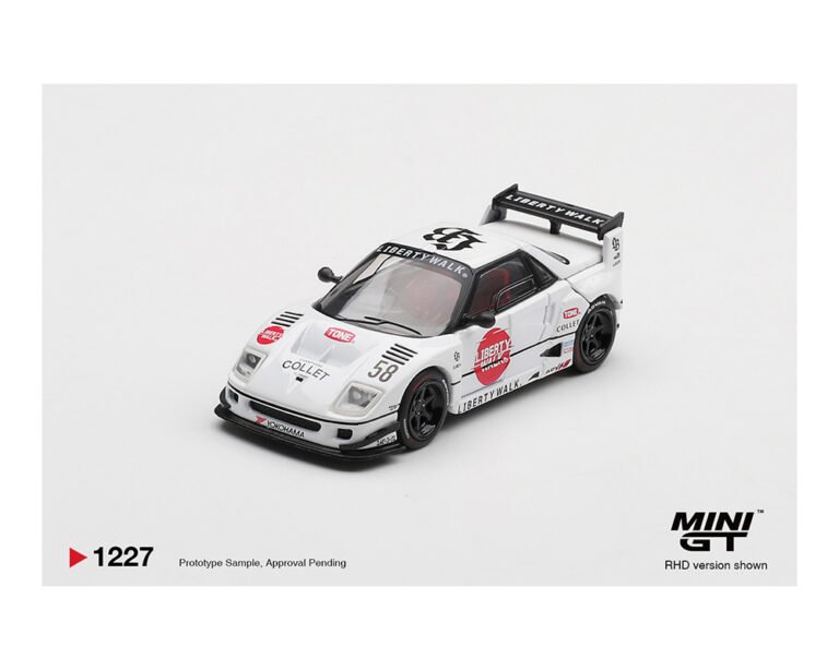 (Coming Soon) Mini GT 1:64 Mazda AZ - 1 Liberty Walk LB40 LB - Hinomaru – White - Midnight City Diecast L.C.