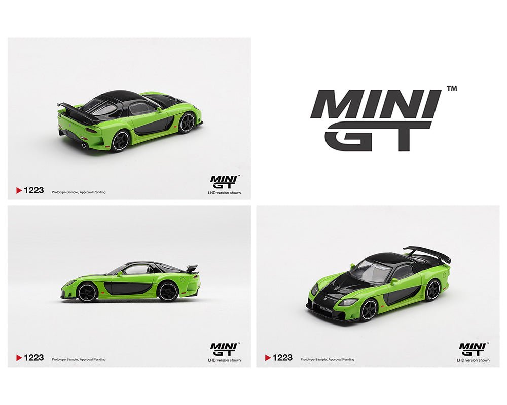 (Coming Soon) Mini GT 1:64 Mazda RX - 7 VeilSide Fortune7 - Green - Midnight City Diecast L.C.