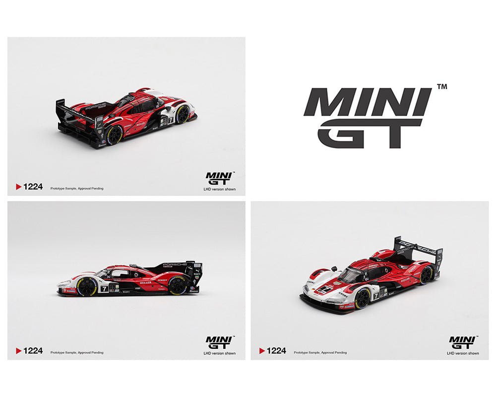 (Coming Soon) Mini GT 1:64 Porsche 963 7 Porsche Penske Motorsport 2025 IMSA Daytona 24 Hrs Winner - Midnight City Diecast L.C.