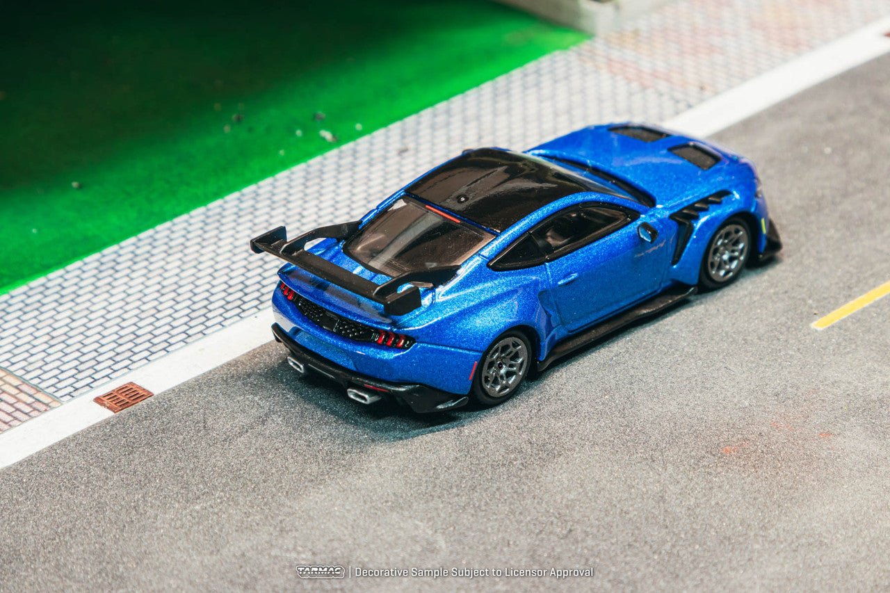 (Coming Soon) Tarmac Works 1:64 Ford Mustang GTD – Blue – Global64 - Midnight City Diecast L.C.