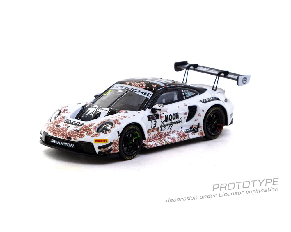 (Coming Soon) Tarmac Works 1:64 Porsche 911 GT3 R Suzuka 1000km – Intercontinental GT Challenge 2025 Phantom Global Racing Sun Jingzu / Adderly Fong / Nico Menzel Model Car + Trading Cards Combo Set - Midnight City Diecast L.C.