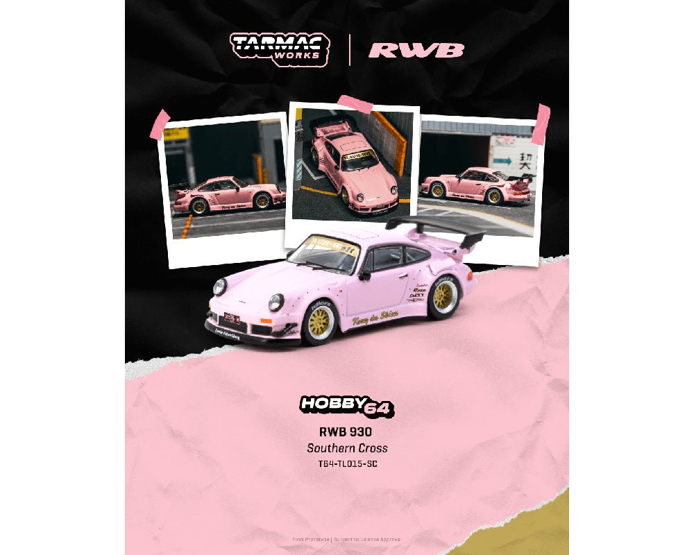 (Coming Soon) Tarmac Works 1:64 RWB 930 Southern Cross - Hobby64 - Midnight City Diecast L.C.