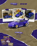 (Coming Soon) Tarmac Works 1:64 RWB 993 Furusato Model Car + Trading Cards Combo Set - Midnight City Diecast L.C.