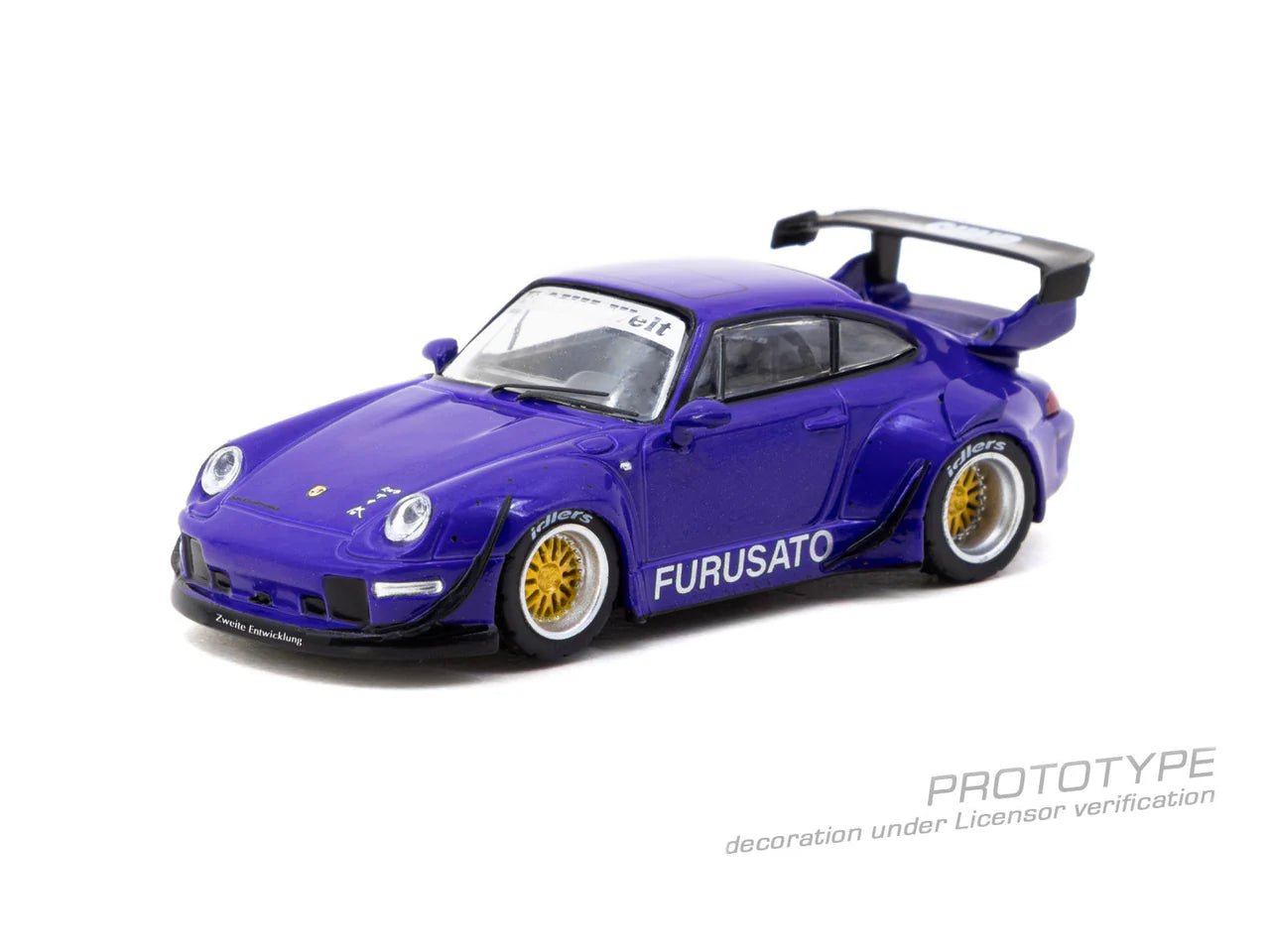 (Coming Soon) Tarmac Works 1:64 RWB 993 Furusato Model Car + Trading Cards Combo Set - Midnight City Diecast L.C.