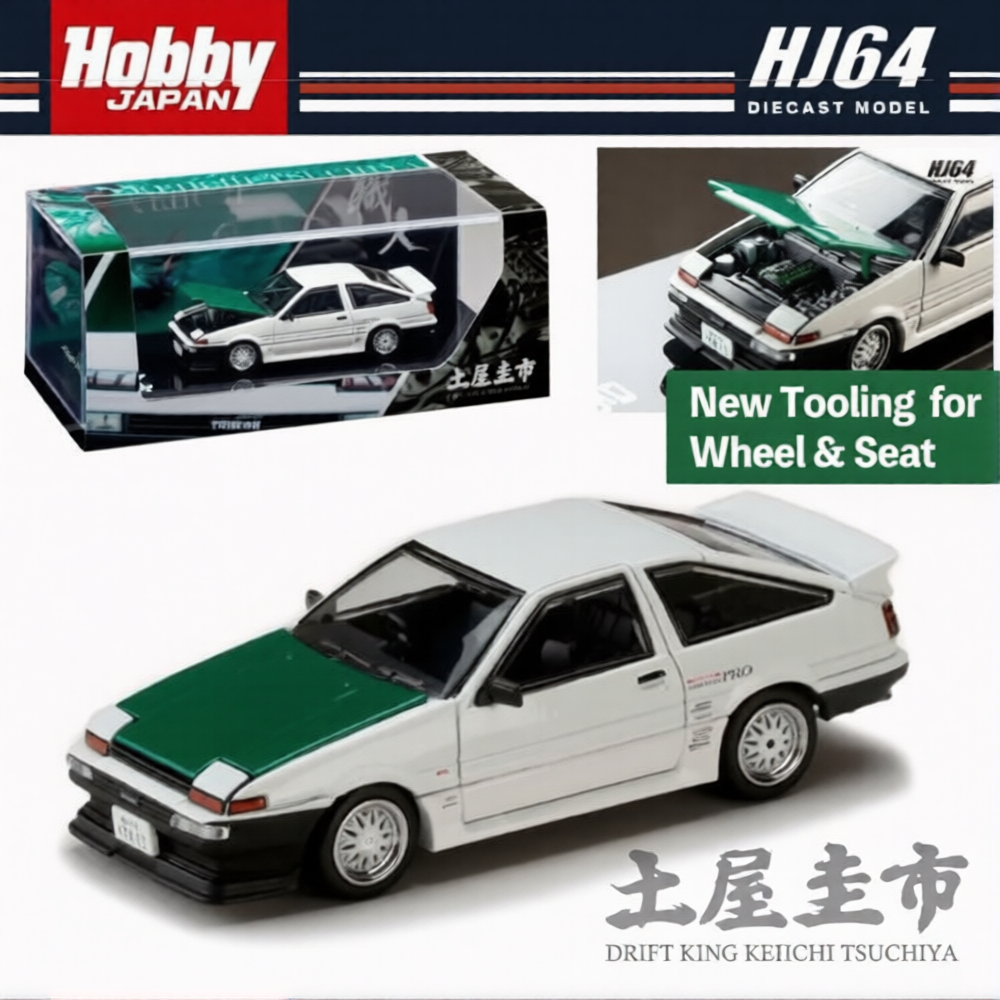 Sprinter Trueno (AE86) [Keiichi Tsuchiya] Dori Dori Mesh Wheel Drift King 1/64 Hobby Japan