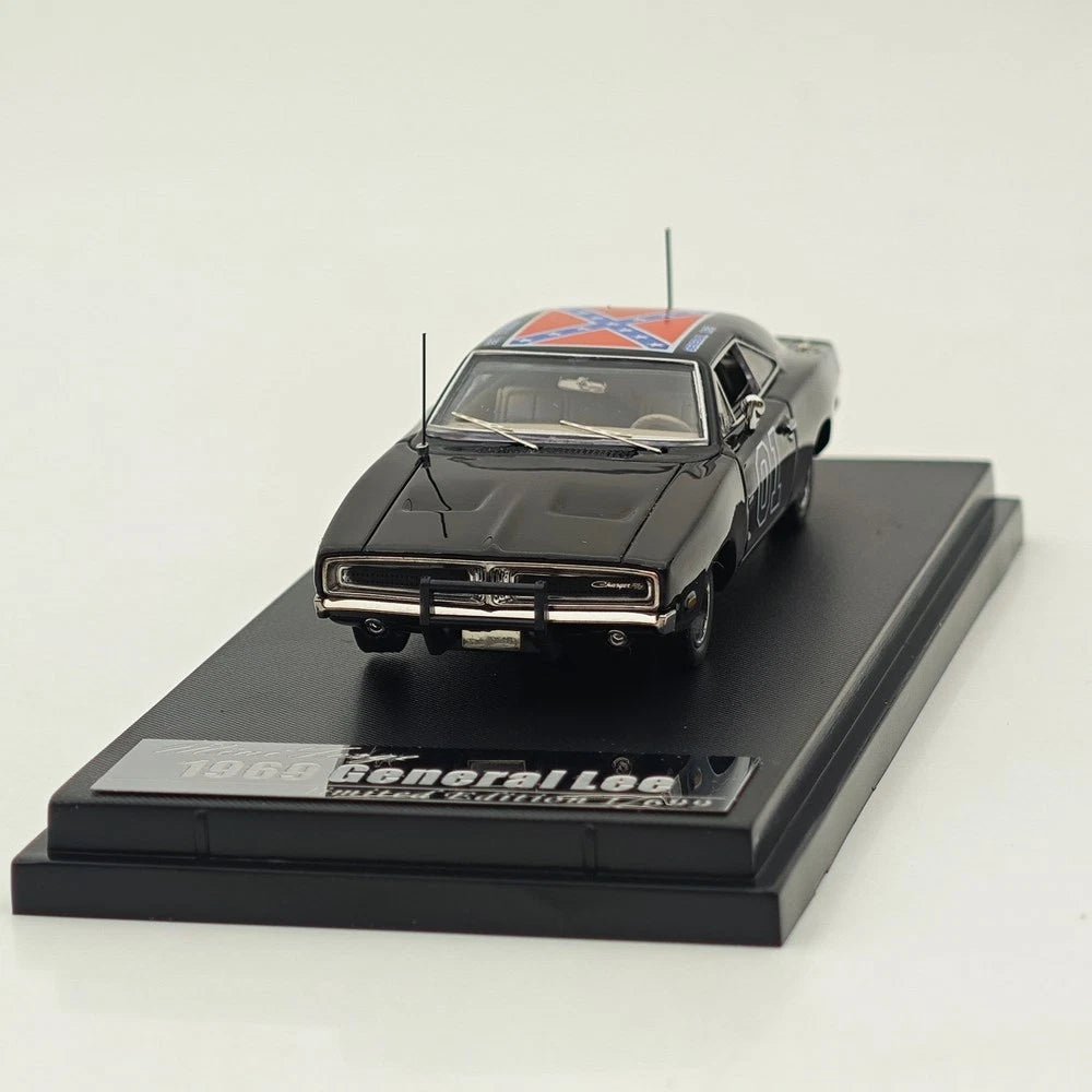 Mini Forge 1969 Charger "General Lee" Black Diecast Metal Car Limited - Midnight City Diecast L.C.