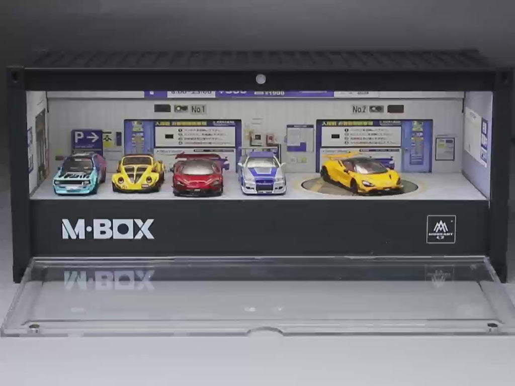 (Coming Soon) MoreArt MBOX 1/64 CONTAINER MODEL STORAGE SCENE Rotating Underground Parking Lot 02