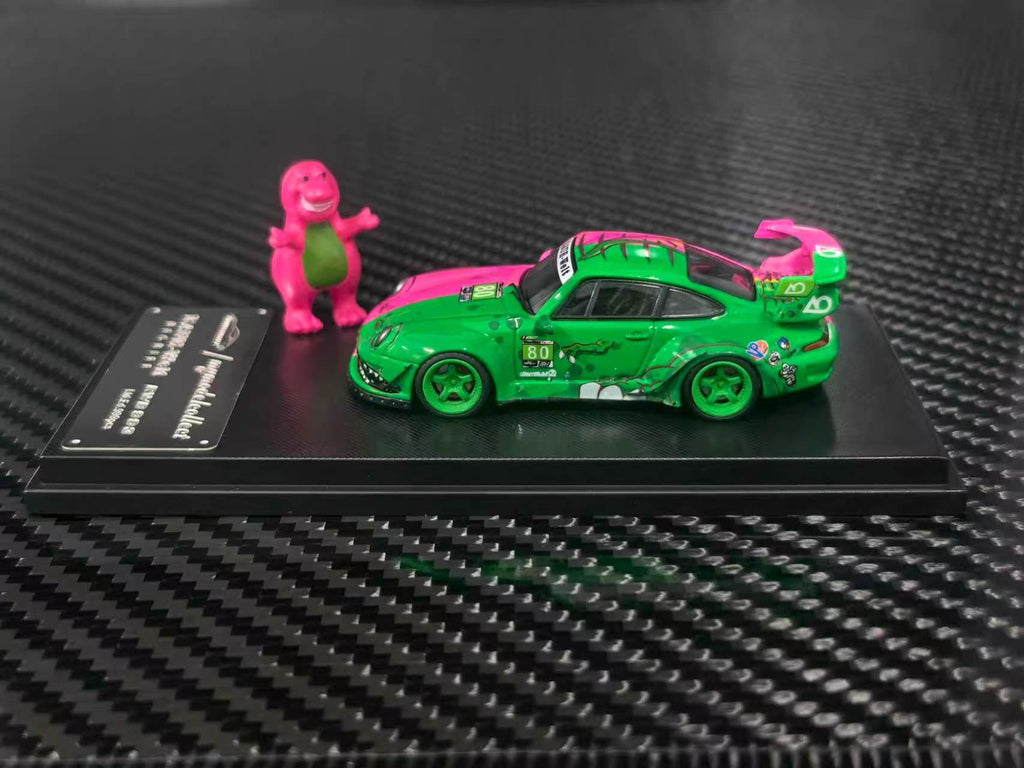 (Coming Soon) MYMODELCOLLECT 1:64 RWB993 High Wing Green/Pink Two-Tone Dragon Livery