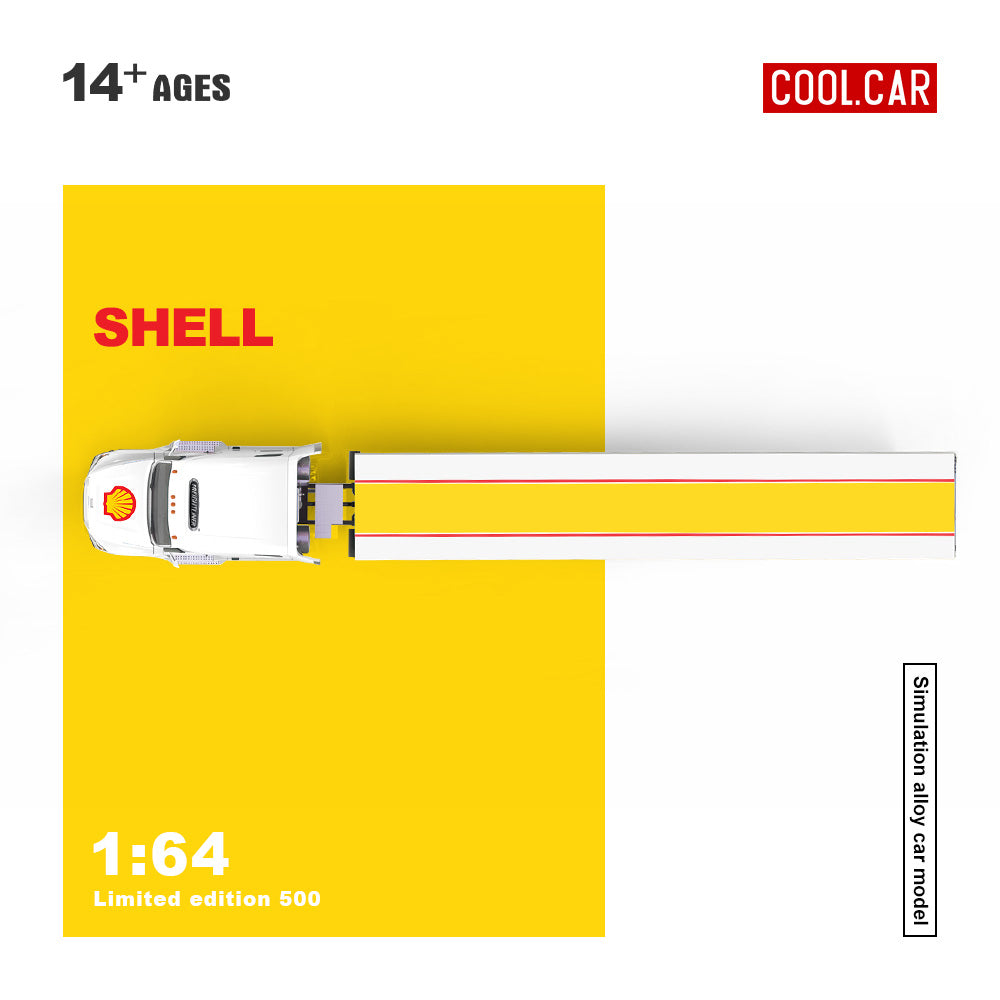COOLCAR 1:64 Shell Livery Freightliner Container Truck