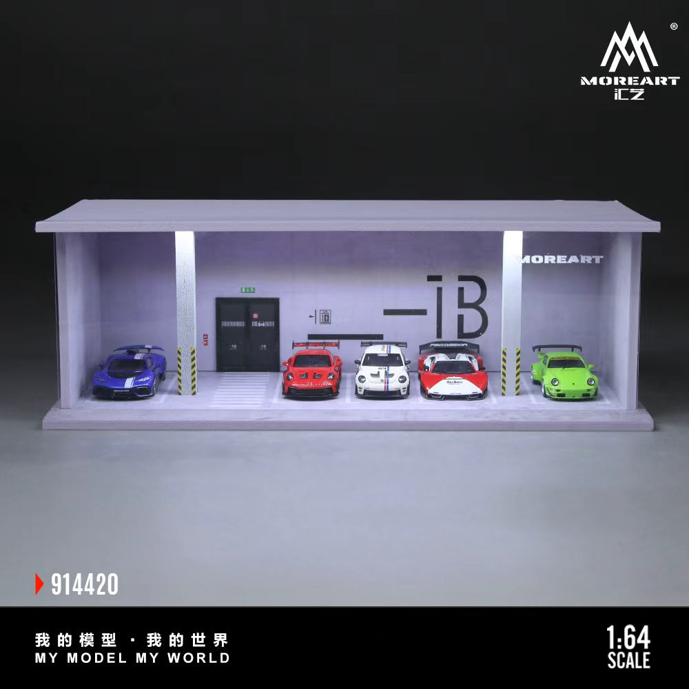 (Coming Soon) MOREART 1:64 1B Underground Parking Theme Lighting Assembly Scene