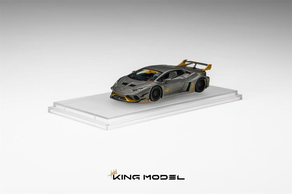 (Coming Soon) KING MODEL 1:64 LB Huracan - Grey Gold