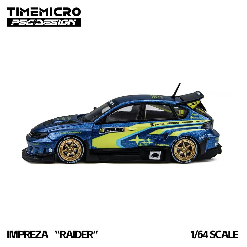 (Coming Soon) TIMEMICRO × PSC DESIGN 1/64 IMPREZA "RAIDER" Diecast