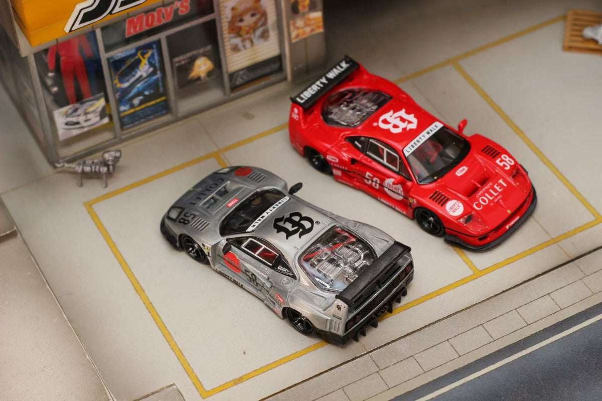 (Coming Soon) GHOST PLAYER 1/64 LBWK F40 Diecast - Raw #58